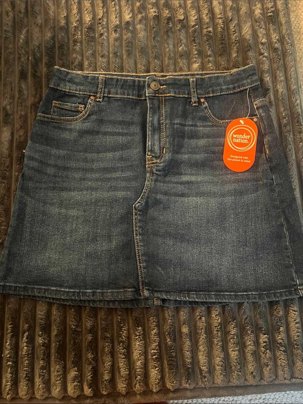 Wonder Nation Dark Jean Skirt.